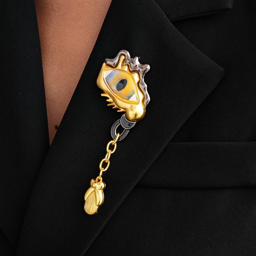 Women'S Accessories For Suit - 고급 금속 눈물방울 태슬 브로치 핀