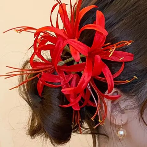 Women Accessories Photos - 섬세한 꽃 해변 분위기 헤어 클립