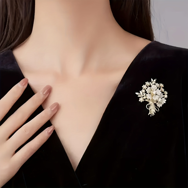 Women Accessories Bouquet - 우아한 생명의 나무 핀, 꽃다발 브로치