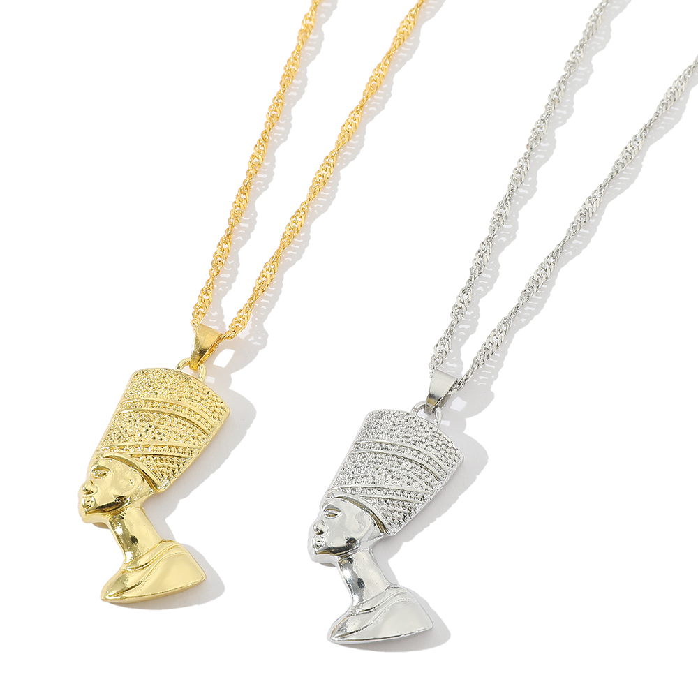 Women'S Egyptian Accessories - Anniyo 이집트 여왕 네페르티티 펜던트 목걸이