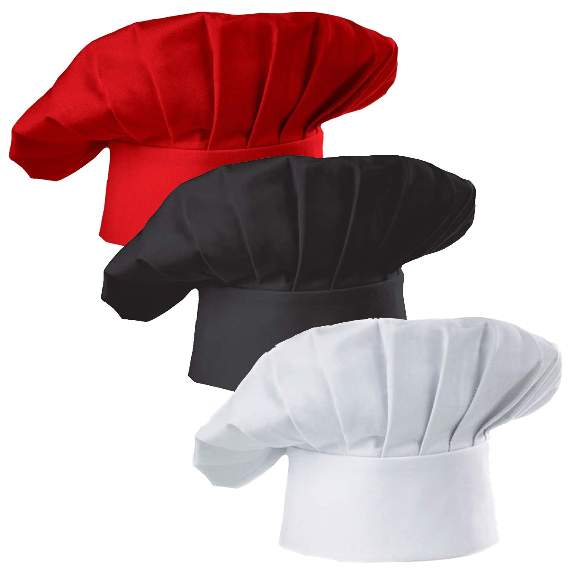 Women Kitchen Accessories - 3개 세트 성인용 셰프 모자, 성인용