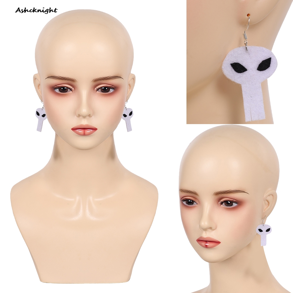 Women Accessories Earrings - TV 악당 코스프레 벨벳 페어 화이트