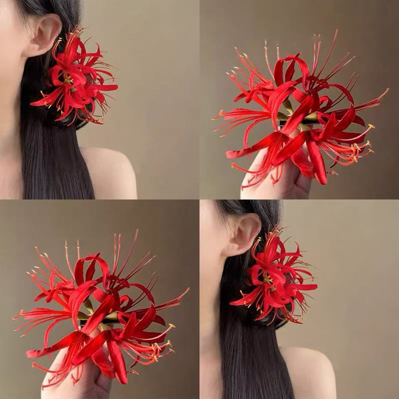 Women Accessories Photos - ● 초극세사 꽃 헤어핀 해변 분위기