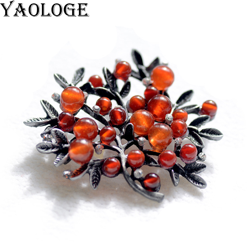 Women Accessories Bouquet - 새로운 천연 석재 식물 잎 꽃다발