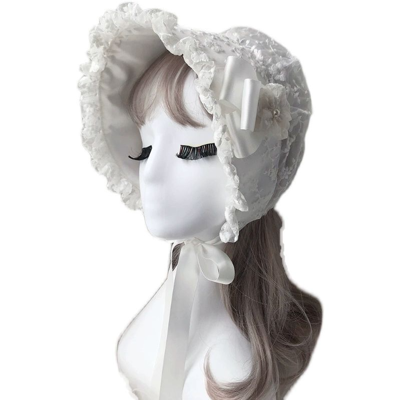 Women Accessories Photos - 성인 나이트캡 바이저 레이스 베이비 보닛