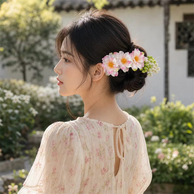 중국 다이족 수제 꽃 머리 장식, 민족 스타일 댄스 헤 - Women Accessories Photos 리뷰 및 가격