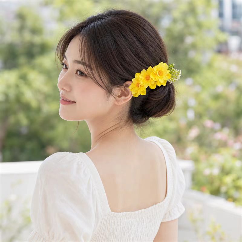 중국 다이족 수제 꽃 머리 장식, 민족 스타일 댄스 헤 - Women Accessories Photos 리뷰 및 가격