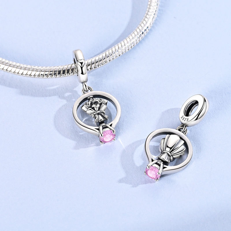 925 실버 참 비즈 회전 가능한 부케 웨딩 링 펜던트 - Women Accessories Bouquet 리뷰 및 가격
