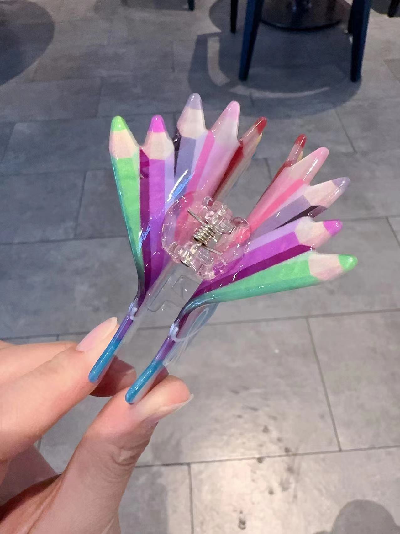 1 다채로운 페인트 브러시 잡아 클립 크리 에이 티브  - Women Accessories Bouquet 리뷰 및 가격