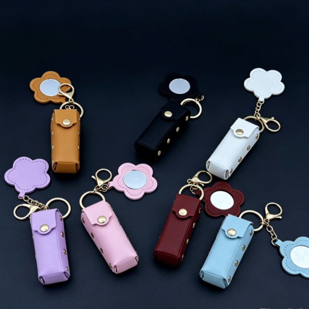 1pce 휴대용 립스틱 케이스 가방 참 장식 꽃 거울  - Women Accessories Pouch 리뷰 및 가격