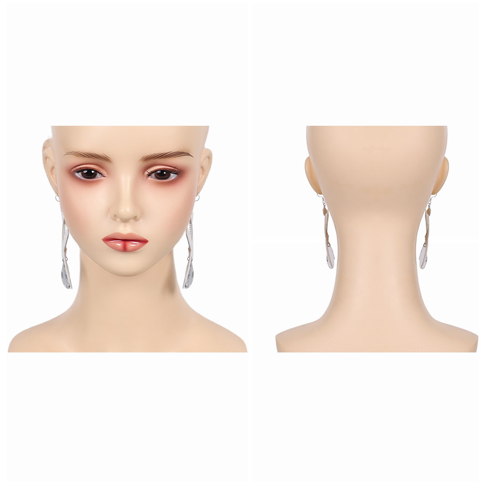 게임 라이벌 엠마 코스프레 그레이스 프로스트 실버 귀걸 - Women Accessories Earrings 리뷰 및 가격