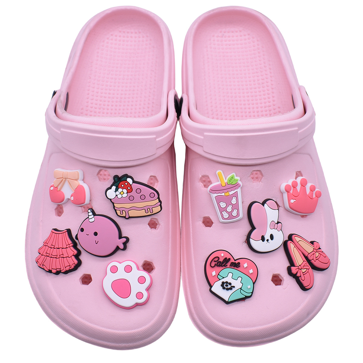 크록스 핀 액세서리용 귀여운 핑크 신발 참 장식, 팔찌 - Women'S Accessories Crocs 리뷰 및 가격