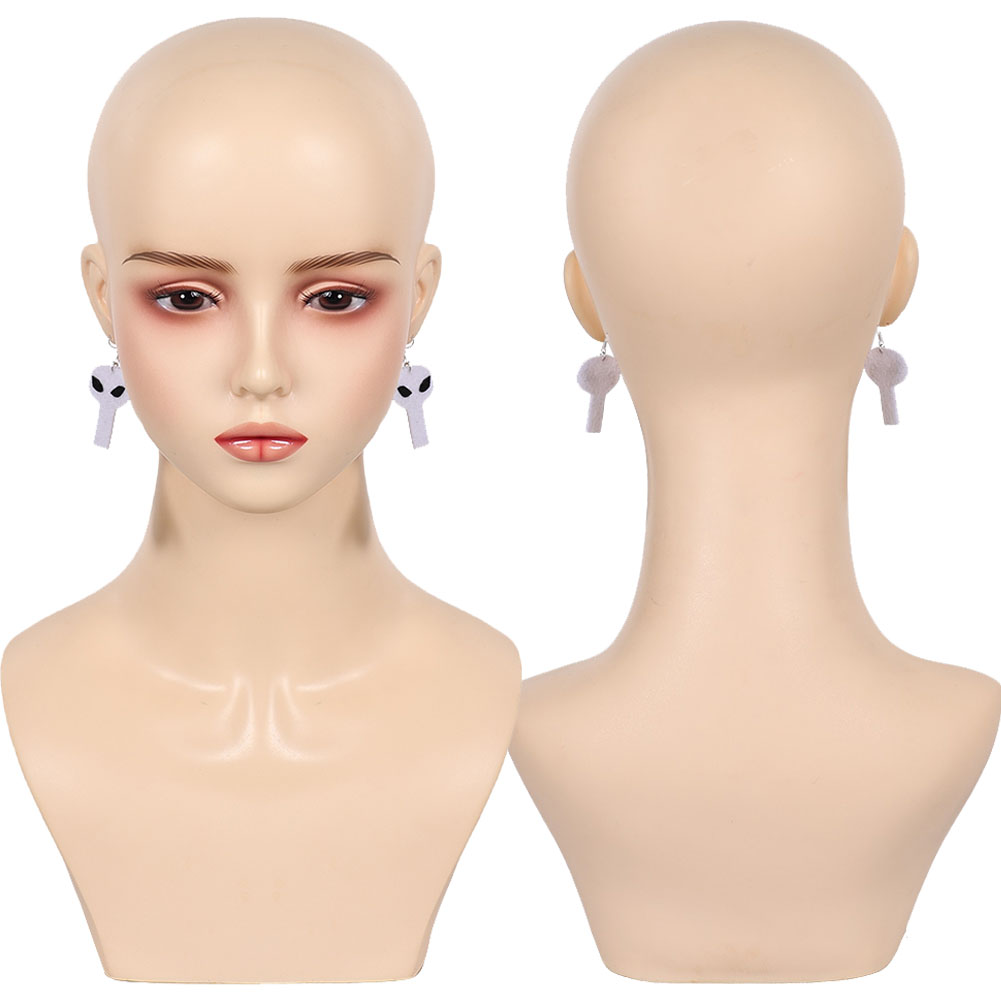 TV 악당 코스프레 벨벳 페어 화이트 귀걸이 의상 액세 - Women Accessories Earrings 리뷰 및 가격