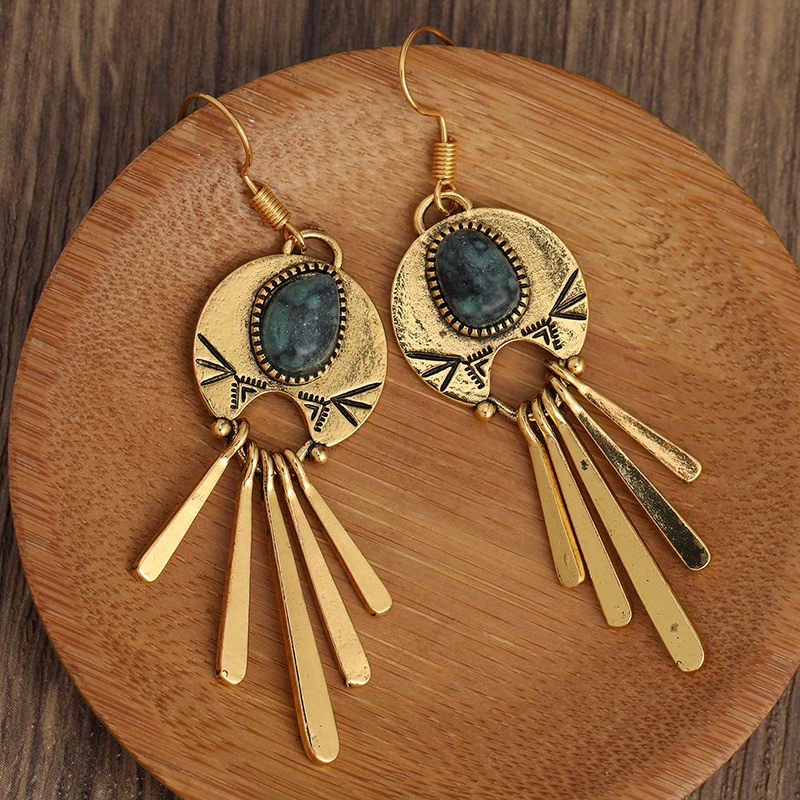 레트로 보헤미안 새로운 모조 청록색 영감을받은 우아한  - Women Accessories Earrings 리뷰 및 가격