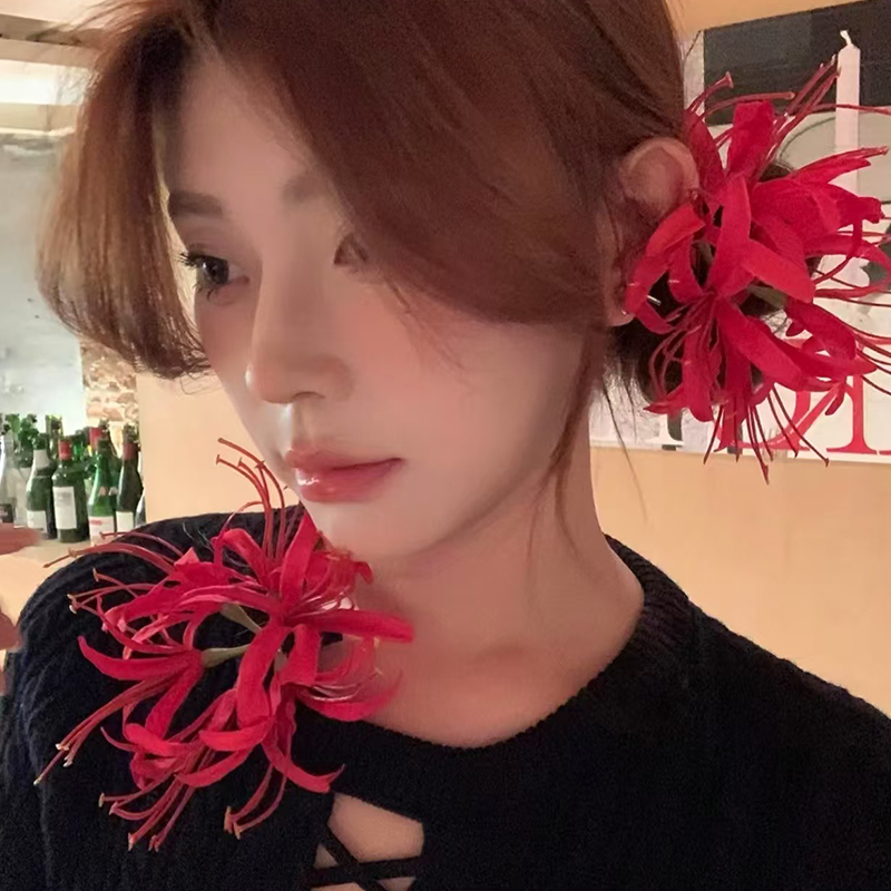 ● 초극세사 꽃 헤어핀 해변 분위기 클립 사진 촬영용  - Women Accessories Photos 리뷰 및 가격