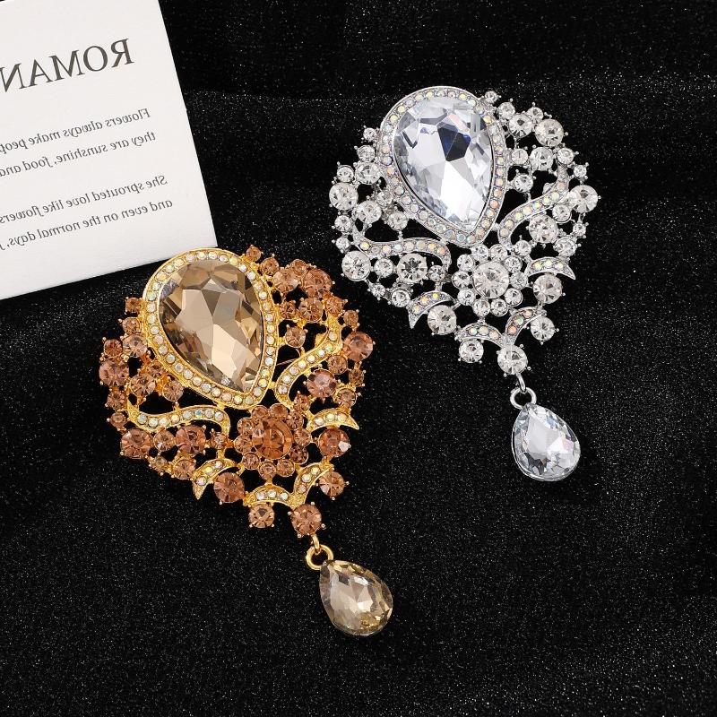 1개 웨딩 신부 부케 투명 크리스탈 라인스톤 눈물방울  - Women Accessories Bouquet 리뷰 및 가격