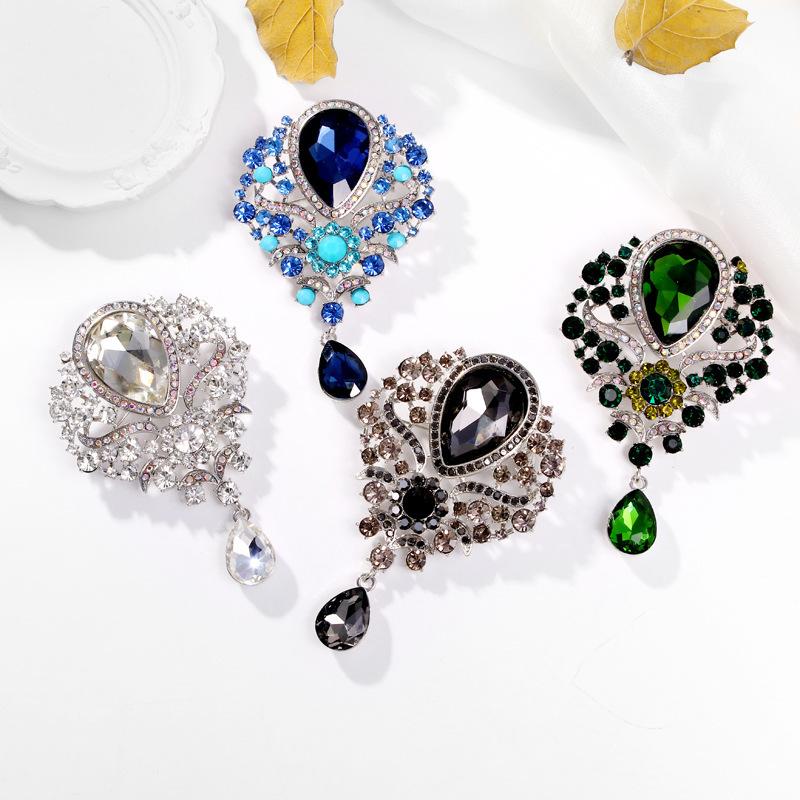 1개 웨딩 신부 부케 투명 크리스탈 라인스톤 눈물방울  - Women Accessories Bouquet 리뷰 및 가격