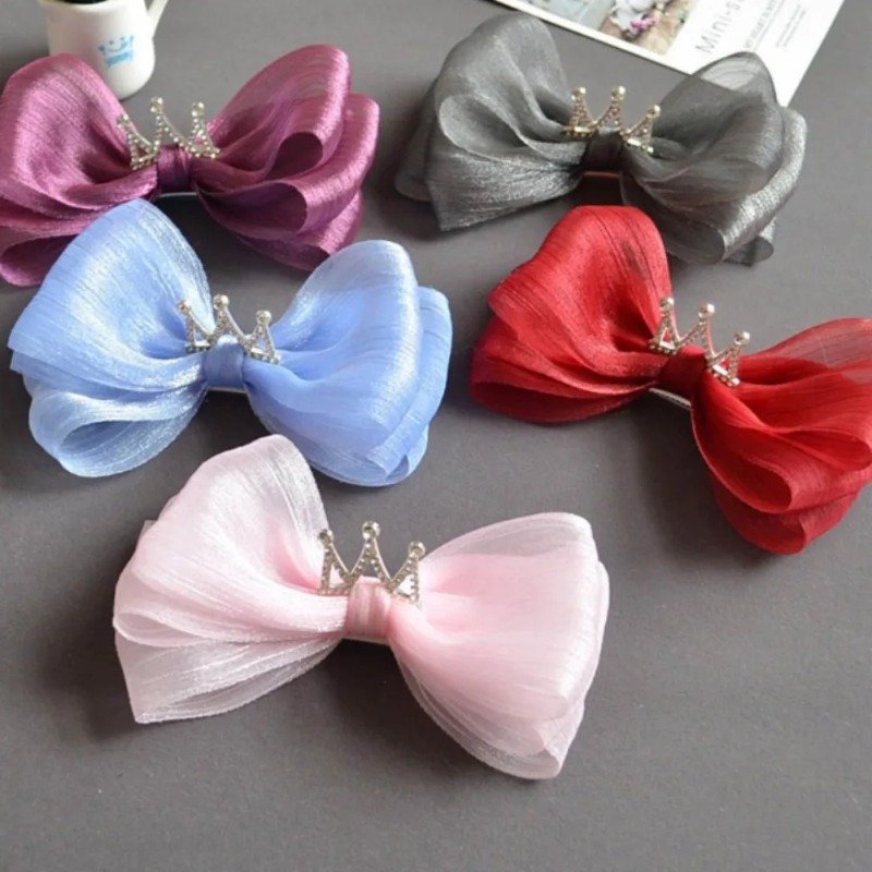 5M 주름 시폰 리본 6cm 폭 DIY 리본 튤 원사  - Women Accessories Bouquet 리뷰 및 가격
