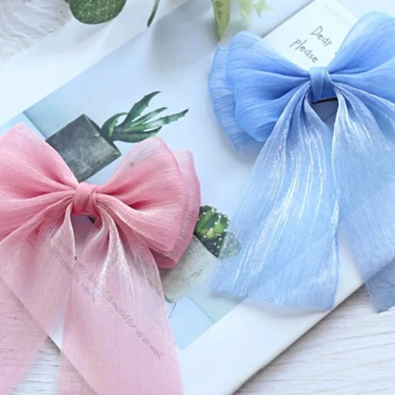 5M 주름 시폰 리본 6cm 폭 DIY 리본 튤 원사  - Women Accessories Bouquet 리뷰 및 가격
