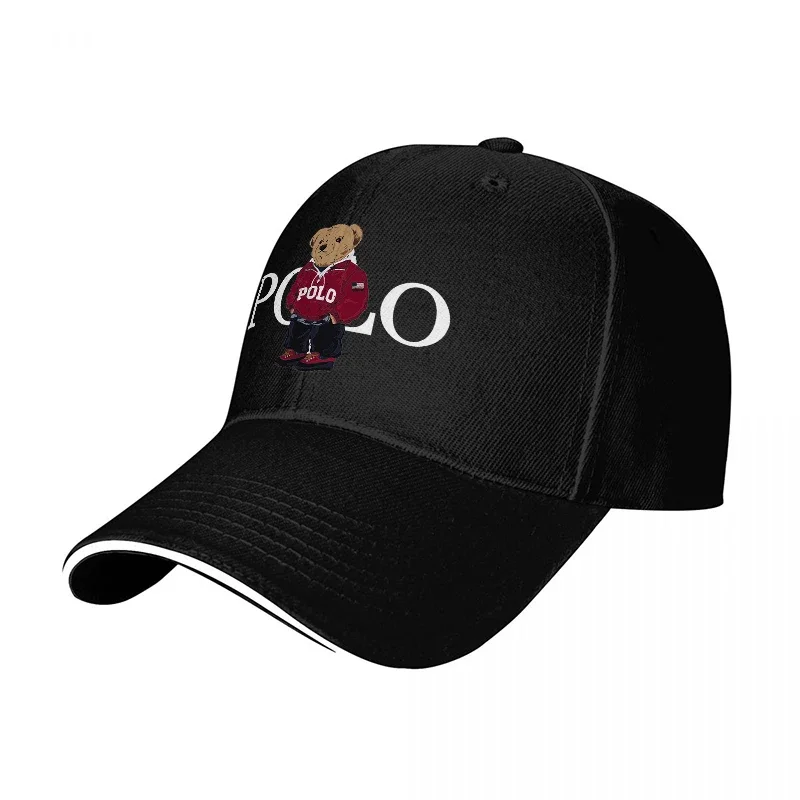 새로운 BEAR 로고 블랙 야구 모자, 흰색 테두리,  - Women Accessories Logo Design 리뷰 및 가격