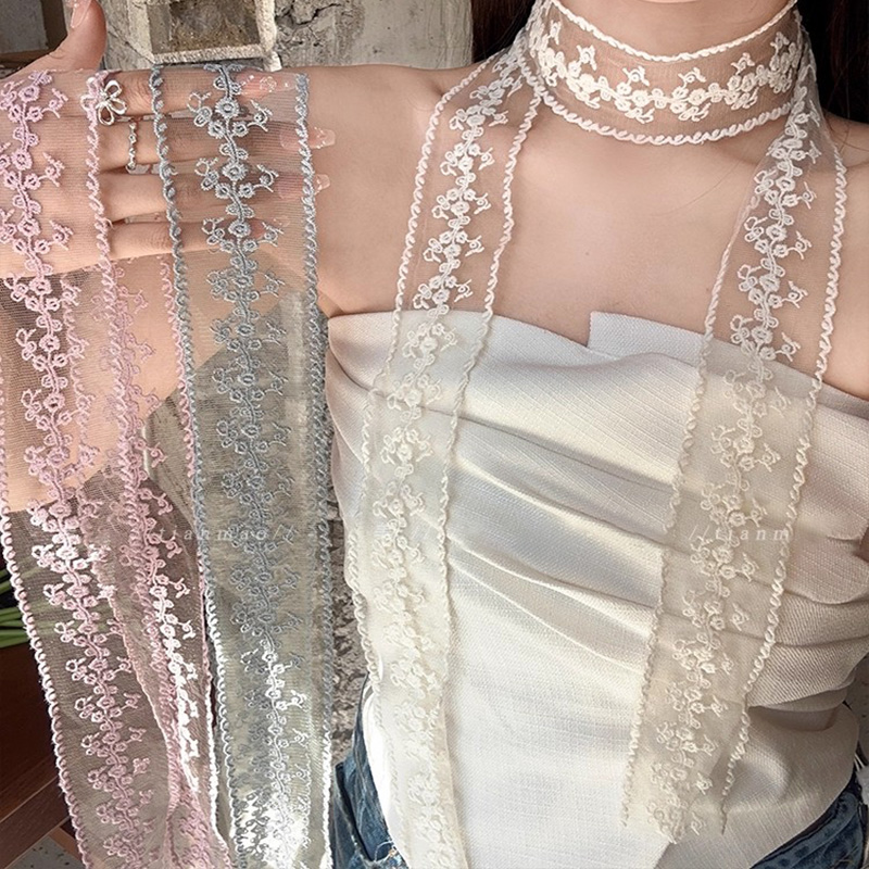1 야드 꽃무늬 자수 레이스 리본 5cm 폭 여성용 D - Women Accessories Bouquet 리뷰 및 가격