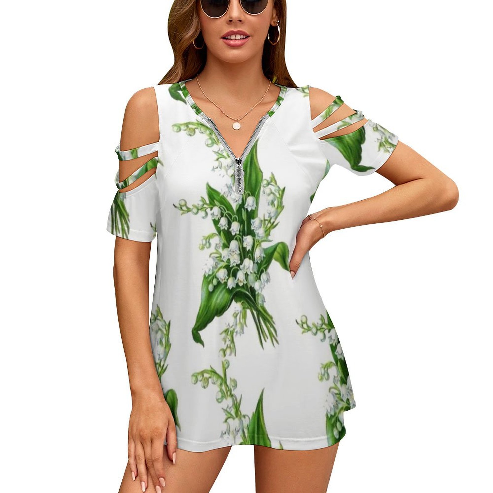 Lily Of The Valley 여성용 부케 티셔츠, - Women Accessories Bouquet 리뷰 및 가격