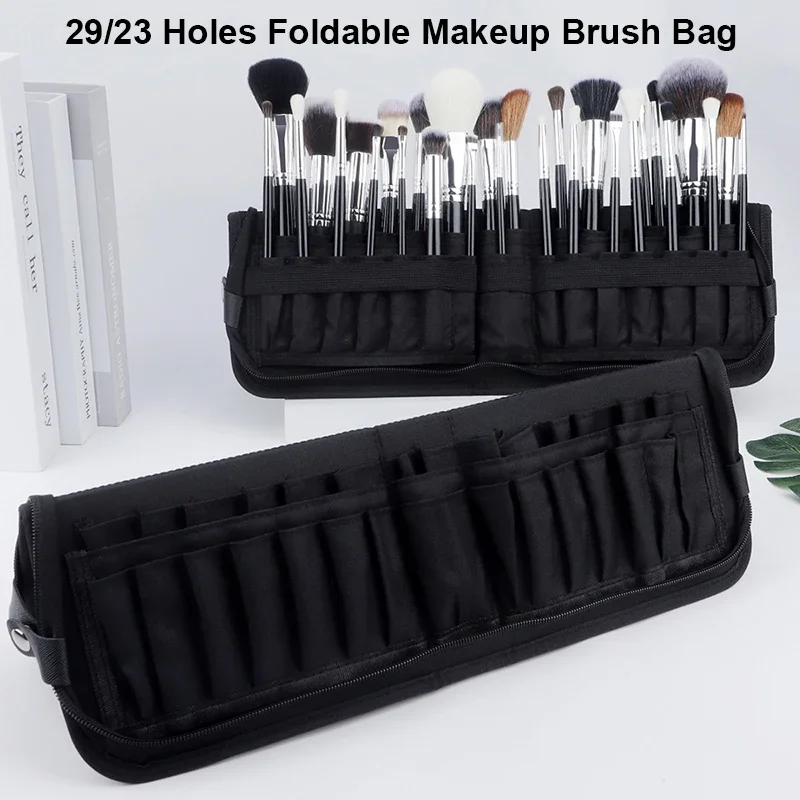 29/23 구멍 접이식 메이크업 브러쉬 가방 여성 메이 - Women Accessories Pouch 리뷰 및 가격