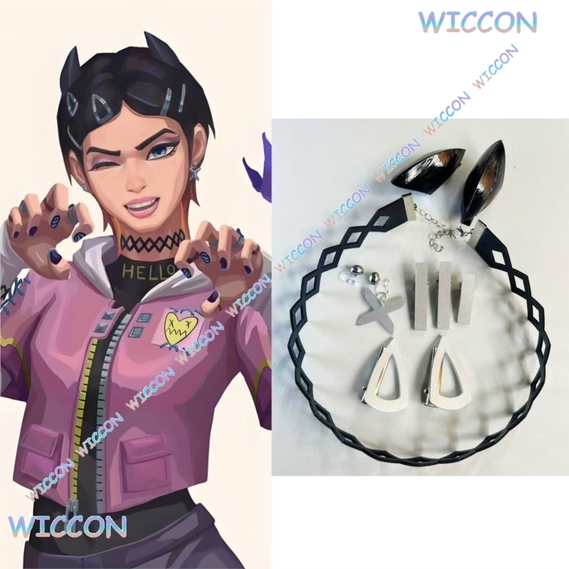 Valorant 클로브 클립 칼라 나비 귀걸이 코스프레 - Women Accessories Earrings 리뷰 및 가격