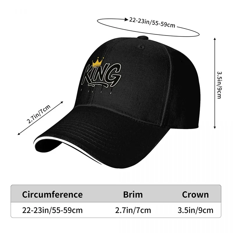 새로운 킹 크라운 로고 야구 모자 블랙 조절 가능한 모 - Women Accessories Logo Design 리뷰 및 가격