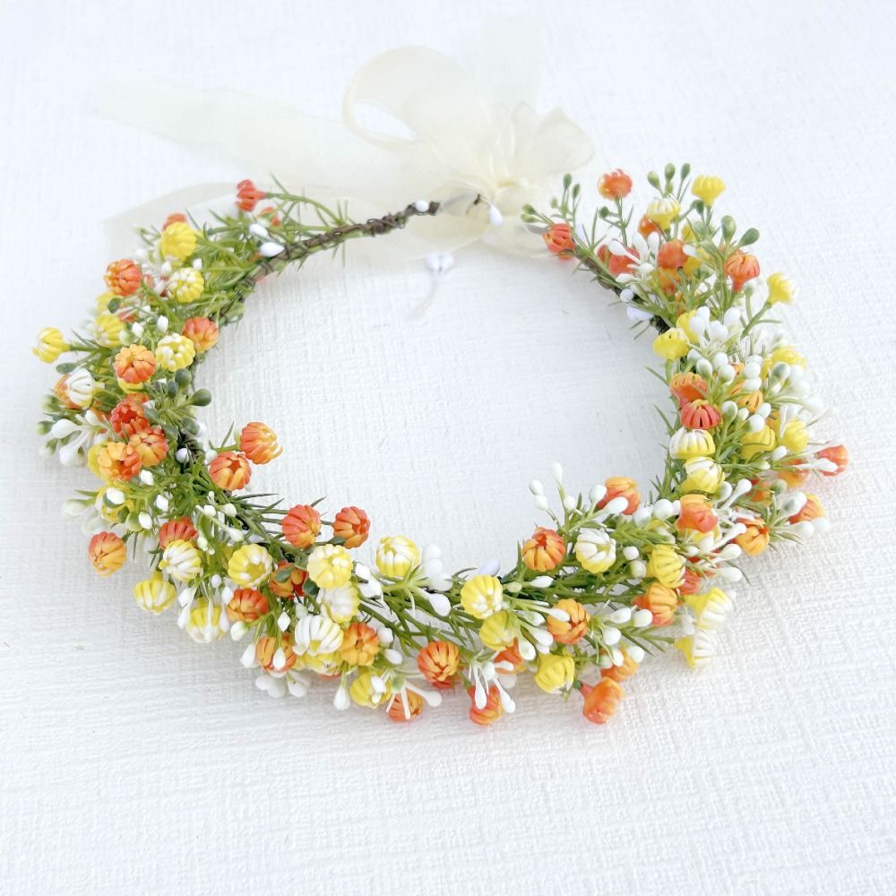 달콤한 시뮬레이션 꽃 꽃 머리띠 보헤미안 스타일 한국  - Women Accessories Photos 리뷰 및 가격