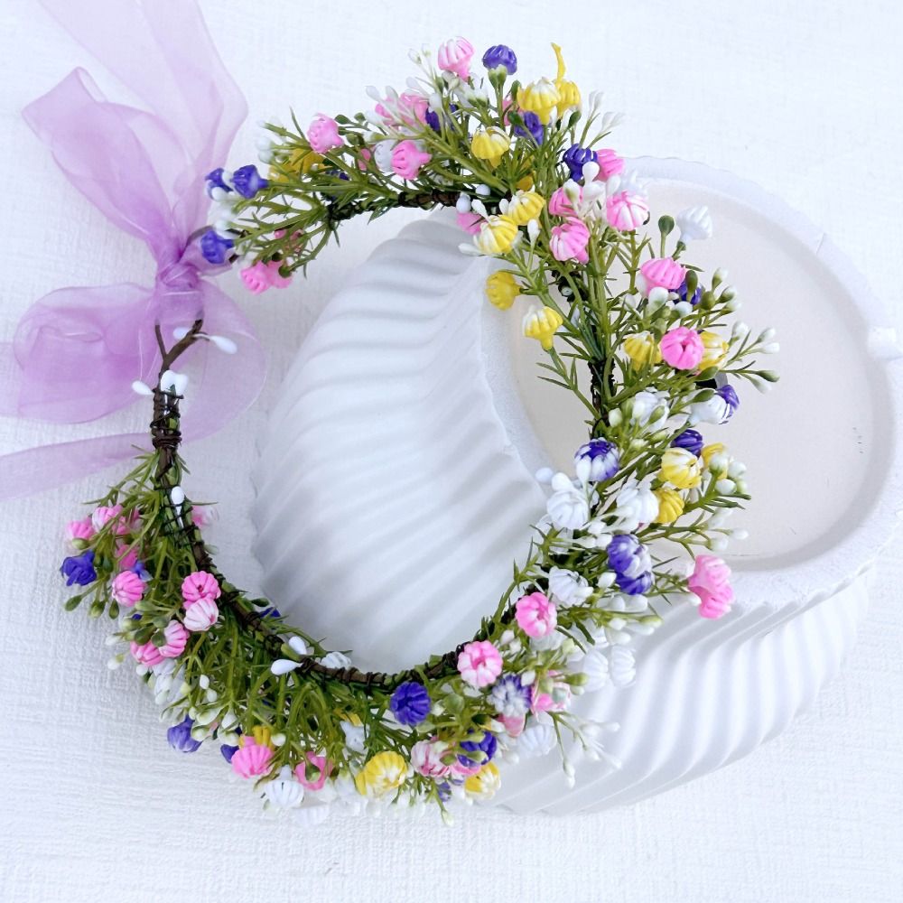 달콤한 시뮬레이션 꽃 꽃 머리띠 보헤미안 스타일 한국  - Women Accessories Photos 리뷰 및 가격
