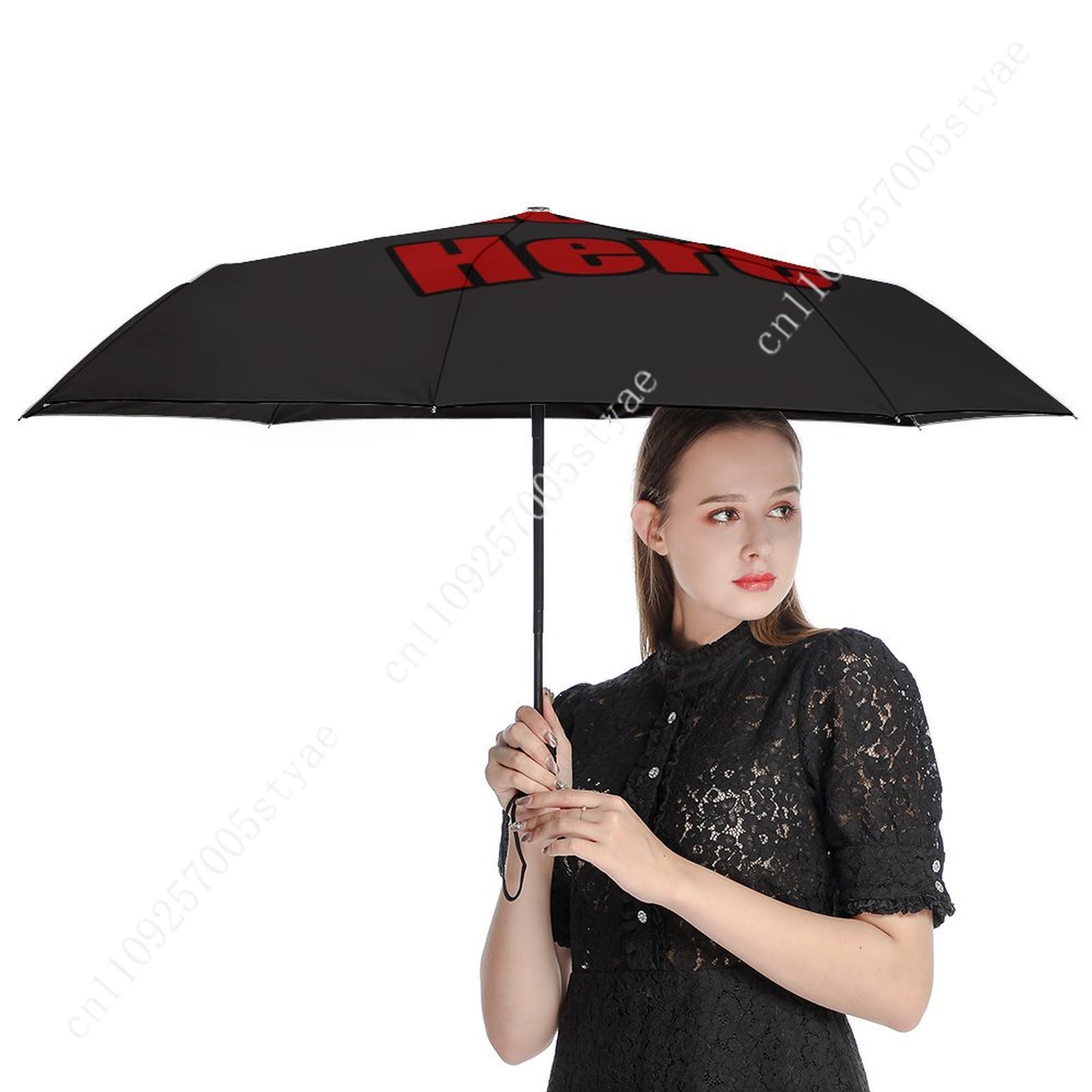 맞춤형 자동 우산 남녀 고품질 우산 사진 텍스트 로고  - Women Accessories Logo Design 리뷰 및 가격